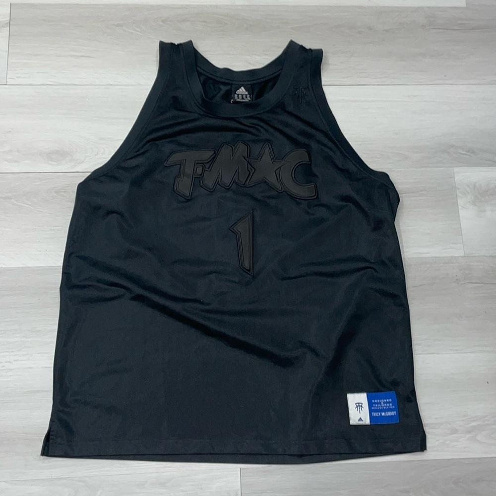 2000’s Adidas NBA TMAC Tracy McGrady #1 Black Stitched Jersey